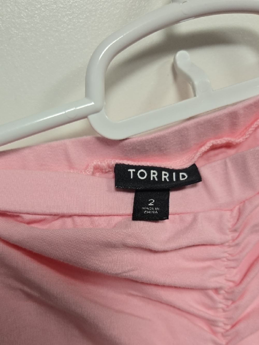torrid Pink Ruched Strapless Dress - Picture 2 of 3